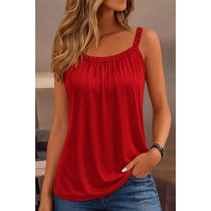 Blusa de Viscosa con Tirantes y Fruncido Frontal para Mujer de Jane's - Top Ligero sin Mangas para Uso Diario - Product Image 1