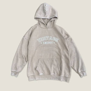 Sudaderas con capucha de gran tamaño de algodón 100% de calidad de lujo para hombre, ropa de calle de peso pesado con estampado personalizado para invierno - Product Image 6