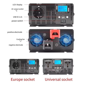 Convertisseur de puissance à onde sinusoïdale pure 6000W, 12V/24V/48V DC vers 110V/220V, pour système solaire domestique, camping-car et hors réseau - Product Image 5