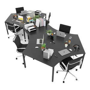 Contemporary 6-branch Rubber Wood Cluster <b>Table</b> by Uconcept HBUC029 - Product Image 1