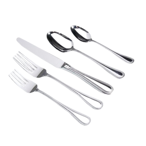 Elegante vajilla de boda martillada de acero inoxidable, juego de cubiertos, tenedores, cucharas, cuchillo, cuchara de acero inoxidable pulido plateado - Product Image 3