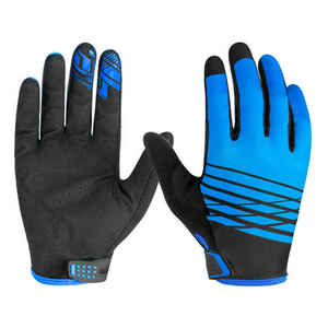 Guantes de carreras de dedo completo para entusiastas de los deportes óptimos, cuero sintético antideslizante personalizado para motocicleta MTB MX Downhill - Product Image 6