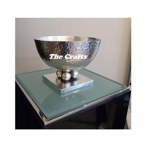 Bol de service en aluminium martelé en vrac pour les fruits au chocolat et les aliments Bol décoratif pour la vaisselle de la meilleure qualité - Product Image 1