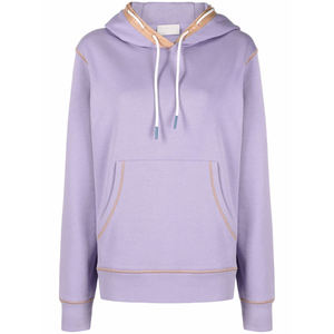 Sudaderas transpirables antiarrugas para mujer sudadera Top corto de algodón blanco, Sudadera con capucha sostenible a prueba de viento para mujer - Product Image 5