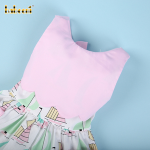 Venta al por Mayor de Ropa de Bebé Personalizada 100% Algodón de Lujo con Burbujas de Aire, Bordado a Mano con Diseño de Velero, Cierre de Botones, Primavera Verano - Product Image 3