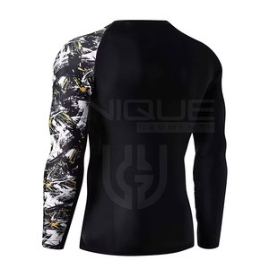 เสื้อแรชการ์ดแขนยาวทรงหลวมสำหรับผู้ชายเสื้อแร็คคาร์ดแบบเยาวชนโลโก้ออกแบบได้ตามต้องการ - Product Image 3