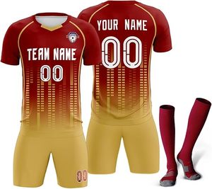 Maillot de football personnalisé sublimé noir et jaune Logo et taille personnalisés Maillot de football respirant de haute qualité à vendre - Product Image 1