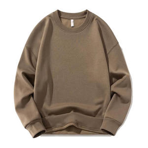 Top Demanded 400GSM Crewneck Pullover Sudadera Algodón Fleece Serigrafía Tallas grandes Sudadera en blanco - Product Image 3