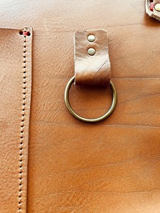 <b>Leather</b> Logo High Quality Adult Size Adjustable Fashion Cross Back <b>Apron</b> With Pockets LPN-0098 - Product Image 5