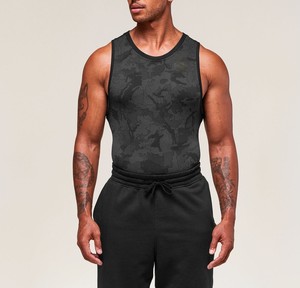 Camisetas deportivas de algodón sin mangas para correr, con logo personalizado al por mayor, ropa de fitness para hombre, camiseta de gimnasio con MOQ bajo - Product Image 1