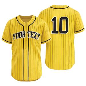 Chemises de baseball sublimées grande taille, camouflage, boutonnées, maillot de baseball personnalisé, uniformes de baseball respirants pour hommes - Product Image 5