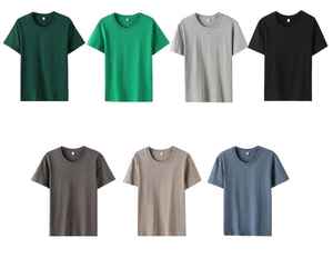100% coton hommes surdimensionné à manches courtes T-Shirt décontracté respirant brodé haut en jersey grande taille ajustement personnalisable OEM 200gsm - Product Image 5