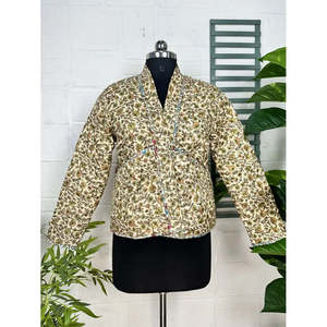 Autumn/Winter Perfect Reversible Silk Quilted <b>Jacket</b> Soft Lightweight Warm - Product Image 1