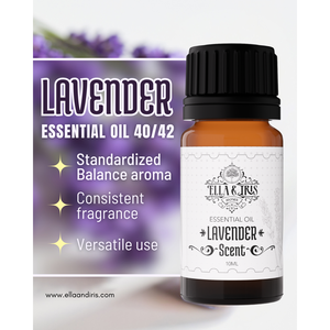 น้ำมันหอมระเหยลาเวนเดอร์ 40/42 บริสุทธิ์ 100% ช่วยผ่อนคลายและเพิ่มความชุ่มชื้น สูตรมาตรฐานสำหรับเครื่องกระจายกลิ่น DIY Ella Iris Home อ่อนโยนต่อผิว - Product Image 3
