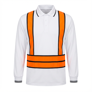 Chemise de sécurité de haute qualité personnalisée, vente en gros, chemise de sécurité avec logo, manches longues, matériau réfléchissant, améliore la sécurité nocturne - Product Image 6