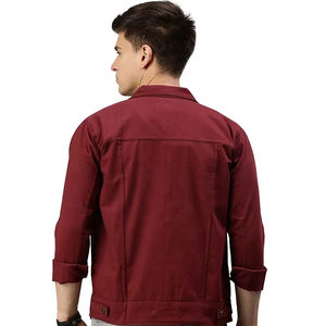 Veste en jean délavée en coton ajusté à manches longues pour hommes High Street printemps Nouveau design personnalisé OEM - Product Image 3