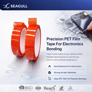 Cinta Adhesiva Transparente de Doble Cara de PET para Fijación de Pantallas LCD de Teléfonos Móviles, Montaje de Componentes Electrónicos y Unión - Product Image 1
