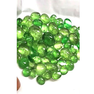 61 pièces de tsavorite naturelle de 8 mm à 20 mm, cabochon ovale, lot de 220 carats, Iroc Sales, pierres précieuses de tsavorite vertes de haute qualité, cabochon, 440 $ US - Product Image 2