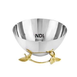 Cuenco de Metal de almacenamiento de alimentos con acabado brillante, decorativo hecho a mano, superventas, cuenco de servidor de frutas de Metal de tendencia superior - Product Image 3