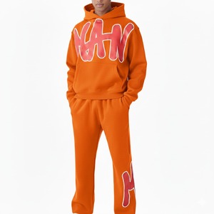 Men <b>Hoodies</b> Tracksuit Casual Sportswear Set Hoodie Sweatshirt And Jogger Pants For Gym Running Streetwear - Product Image 4