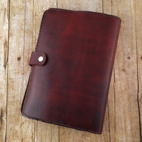 Carnet de notes fantaisie unique en cuir fait main avec visage de monstre, pour Halloween et Noël, personnalisable, style gothique, rechargeable