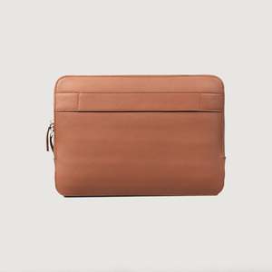 Sacoche et sac à main de protection pour ordinateur portable Baxter Brown en cuir véritable de 17 pouces pour le travail - Product Image 3