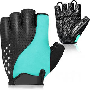 Gants de cyclisme personnalisés pour hommes pour l'été Respirant Tissu extensible dans les quatre sens Gants de vélo de montagne en maille à carreaux dans le dos - Product Image 1