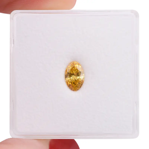 Diamant ovale de 1,20 carat, clarté VS, couleur fantaisie, jaune vif orangé, certifié IGI, cultivé en laboratoire, bijou de luxe idéal - Product Image 2