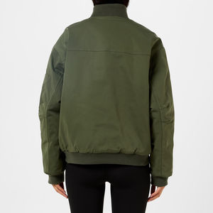 Chaqueta de bombardero de mujer de tamaño adulto hecha a medida, chaquetas de bombardero informales transpirables de buena calidad para mujer para ropa de calle - Product Image 3