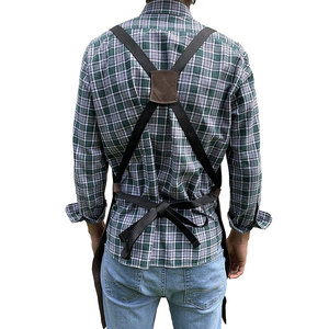 Multi-Purpose Industrial Safety Cleaning Tools Durable Cowhide <b>Leather</b> Sleeveless Bib Welding <b>Apron</b> - Product Image 2