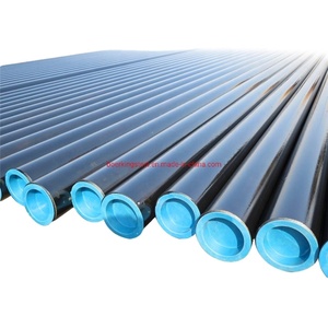 ASTM A53 A106 Gr.b Sch40 80 160 tube en acier au carbone sans soudure avec <span class=keywords><strong>peinture</strong></span> noire et extrémités de Protection en plastique - Product Image 1