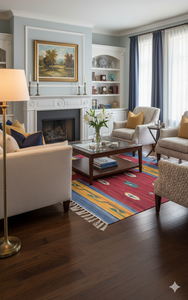 Alfombras y Juegos de Alfombras de Algodón con Diseño Floral, Reversibles, Plegables, de Felpa, Hechas a Mano, Modernas, Lavables, para Dormitorio, Sala de Estar, Viajes - Product Image 3