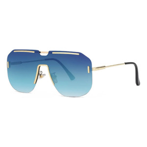 Unisex <b>Vintage</b> Rimless <b>Sunglasses</b> for <b>Men</b> and Women - Assorted Colors - Product Image 3