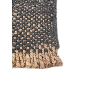 Nomadic Threads PDJW-117 Tapis en laine gris et noir, tissage plat, style Kilim, épaisseur 10 mm, pour salon, chambre, couloir, motif abstrait - Product Image 4