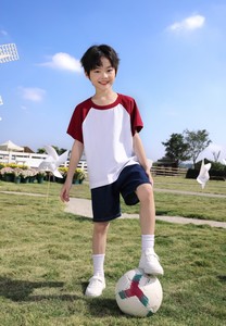 เสื้อยืดเด็กเสื้อยืดผ้าฝ้ายธรรมดาเสื้อยืดเย็บปะติดปะต่อกันเสื้อยืดออกแบบได้ตามต้องการ - Product Image 2