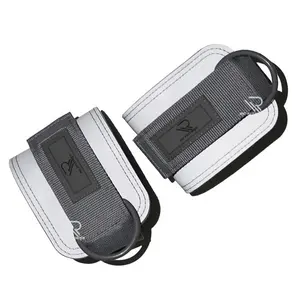 Top Quality Leather Ankle straps with neoprene for resistance band for sale