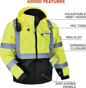 Vestes de travail réfléchissantes de haute qualité pour hommes, vestes à haute visibilité pour hommes - Product Image 6