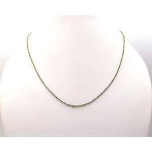 Collier en argent sterling 925 avec diamant vert facetté en forme de rondelle, colliers avec diamants verts, catégorie de produits - Product Image 4