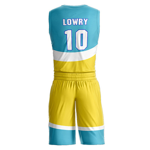 ชุดบาสเก็ตบอลสำหรับผู้ชายเสื้อบาสเก็ตบอลแบบเย็บ - Product Image 6