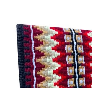 Tapis de selle western multicolore à motif Navajo, tissé à la main en laine, contourné, confortable et durable, pour cheval - Product Image 3