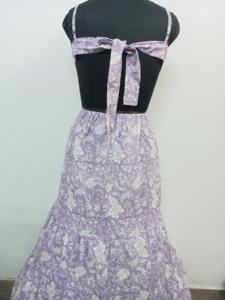 Vestido de fiesta con estilo de mujer de algodón indio hecho a mano, regalo de novia de verano, hasta el suelo personalizable para regalo personalizado, venta - Product Image 2