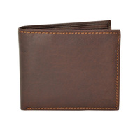 Dompet Kulit Unisex Lipat Tiga Anti RFID dengan Ritsleting, Pola Solid, Desain Tipis, Gaya Kasual 2024, Tempat Kartu ID, Bahan Organik