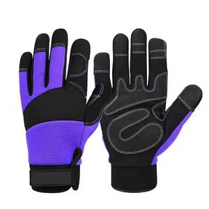 Machine à tricoter automatique sans couture pour la fabrication de gants de travail en cuir antidérapants, par un fabricant d'usine spécialisé dans les gants de mécanicien. - Product Image 2