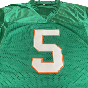 Custom Mesh Football Jersey <b>Patchwork</b> Sublimation American Football Shirts v Neck Unisex Sublimation Jerseys - Product Image 3
