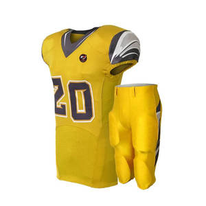 2024 hommes Football américain uniformes qualité supérieure conception personnalisée respirant en gros court Sublimation professionnel garçons - Product Image 3