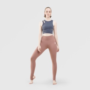 Leggings de sport taille haute coupe ajustée rose tie-dye avec logo personnalisé en nylon/spandex respirant taille XXS pour fitness et yoga - Product Image 4