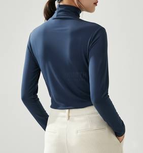 Korean Organza Nonwoven Office Women's Tank <b>Top</b> with Front Logo <b>Short</b> Length Regular Fit - Product Image 2