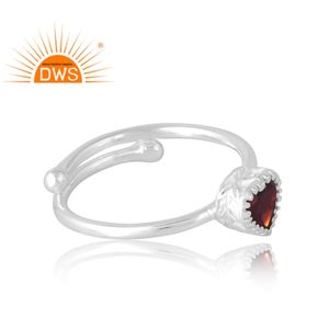 แหวนพลอยโกเมนธรรมชาติขายดีใน925เครื่องประดับที่กำหนดเองสำหรับผู้หญิงของขวัญสำหรับผู้หญิง - Product Image 4