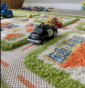 Tapis en polyester à motif abstrait réversible le plus vendu en ligne pour adolescents - Product Image 4