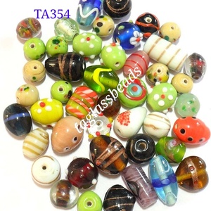 Cuentas de vidrio ovaladas de nueva colección de calidad superior marca TAGB de color personalizado disponible a bajo precio de exportador indio - Product Image 5